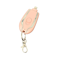 Power Bank privezak 1500 mAh iPhone Lightning roze