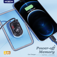 FM Modulator Moxom MX-VC25 2xUSB 3.4A crni