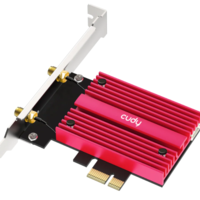 Cudy WE9300S,BE9300 Wi-Fi 7 Bluetooth 5.4 PCI-E Adapter,5.7 Gbps + 2.8 Gbps + 688 Mbps WiFi