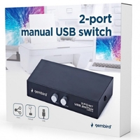 DSU-21 Gembird 2 port manual USB switch