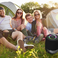 SPK-BT-LED-05-BK Gembird Portable Bluetooth RGB LED TWS speaker, 8W, BT, FM, USB, Handsfree, Black