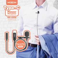 Mikrofon Moxom MX-AX36 Type-C crni