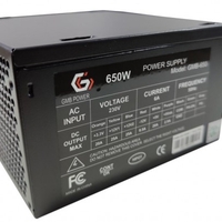 GMB-650-12 sa kutijom ** Gembird napajanje 650W 12cm FAN,20+4pn,4pin,3xSATA,1xIDE 4-pin, 6-pin