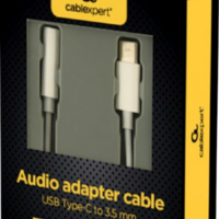 Gembird USB type-C plug to stereo 3.5 mm audio adapter cable