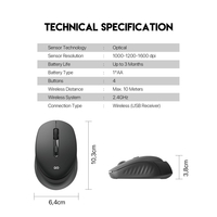Mis Wireless Fantech W609 GO crni