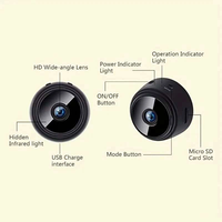 Mini Wireless Kamera 1080P A9 crna