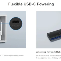Cudy GS108D V7.0,8-Portni Gigabit Desktop Switch,USB-C, 170m