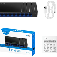 Cudy GS108D V7.0,8-Portni Gigabit Desktop Switch,USB-C, 170m
