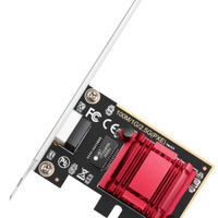 Cudy PE25 RJ45 2.5Gbps PCI Express Network Adapter, RTL8125
