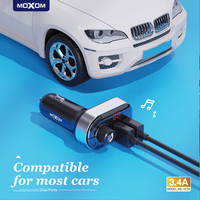 FM Modulator Moxom MX-VC25 2xUSB 3.4A crni