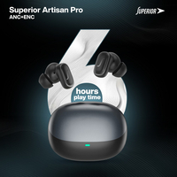Slusalice bluetooth Superior Artisan Pro ANC+ENC crne