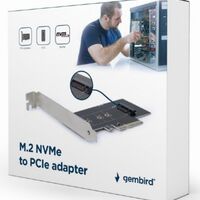 PEX-M2-01 Gembird M.2 SSD NVMe adapter PCI-Express add-on card, sa dodatnim low-profile breketom