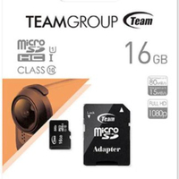 TeamGroup MICRO SDHC 16GB 80/15MB/s UHS-I U1 C10 +SD Adapter