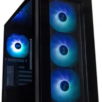 Kuciste UGD Falcon AM19, micro ATX, providna stranica, ugradjena 4xRGB kulera, Crno,Mid Tower