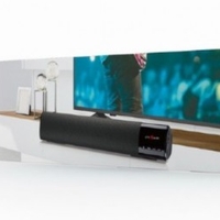 SPK-BT-BAR400-01 Gembird Bluetooth speaker soundbar 2x5W FM, USB, SD, AUX, mikrofon, black