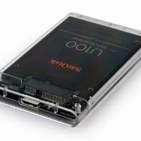 EE2-U3S9-6 Gembird USB 3.0 Externo kuciste za 2.5 SATA hard diskove 9,5mm transparentni + futrola