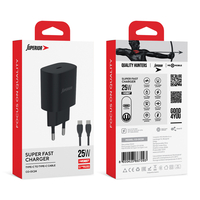 Kucni punjac Comicell Superior CO-DC24 Fast PD 25W 3A Type C na Type C crni