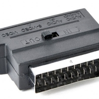 Gembird 3 X RCA and 1 X S-Video plugs on one side and SCART on other side