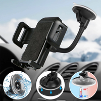 Auto drzac za telefon za vetrobran crni