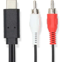 Nedis kabl USB-C na 2x RCA muski, 1m