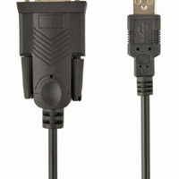 Gembird USB to DB9M serial port converter kabl black 1.5m