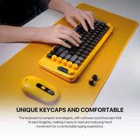 Combo mis tastatura wireless Fantech WK-898 GO mochi85 zuta