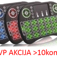 GMB-I8 ** Gembird 2.4GHz Wireless gaming Mini keyboard backlight and TOUCH, punjiva bat. BL-5C (519)