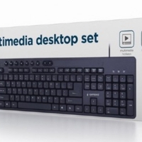 KBS-UM-04 Gembird Multimedia set mis + tastatura crni US layout A