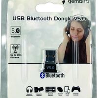 Gembird USB2.0/3.0 Bluetooth dongle v5.0, 2.4Ghz 3MB/s(24Mbps) 8dBm 20m
