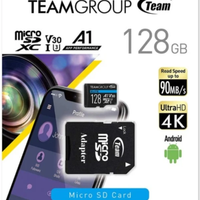 TeamGroup MICRO SDXC 128GB ELITE, UHS-I U3 V30 A1, 100/50MB/s +SD Adapter