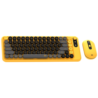 Combo mis tastatura wireless Fantech WK-898 GO mochi85 zuta