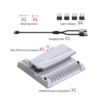 Stalak za PS5/PS5 SLIM DOBE multifunkcionalni TP5-3537B beli