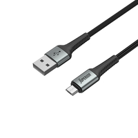 USB data kabal Superior SU-K104 Fast 12W 2.4A USB A na Micro 1m crni