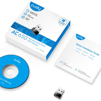 Cudy WU650 AC650 Wi-Fi Dual Band 2.4+5Ghz USB MINI Adapter, 2dBi longe range, Soft AP (Alt.U9)