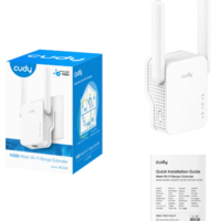 Cudy RE300, N300 Mesh Wi-Fi Range Extender,2.4 GHz Wi-Fi Speed, 300 Mbps