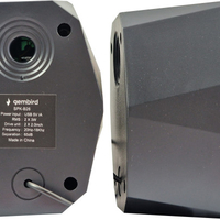 SPK-B26 * Gembird Stereo zvucnici black LED, 2.0 inch, 6W RMS (2x3W) USB pwr, volume control, 3,5mm