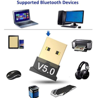 Gembird USB2.0/3.0 Bluetooth dongle v5.0, 2.4Ghz 3MB/s(24Mbps) 8dBm 20m