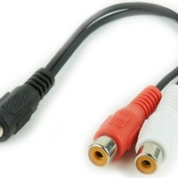 Gembird 3.5mm stereo plug to 2 RCA (cinca) sockets audio kab 0.2m