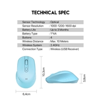 Mis Wireless Fantech W606 GO crni