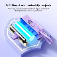 Back up baterija privezak Oxpower 5000mAh lightning crna