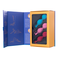 Набор вагинальных шариков Satisfyer  Balls C03 Double, силикон, ассорти, Ø 3 см.