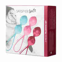 Набор вагинальных шариков Satisfyer  Balls C03 Double, силикон, ассорти, Ø 3 см.