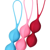 Набор вагинальных шариков Satisfyer  Balls C03 Double, силикон, ассорти, Ø 3 см.