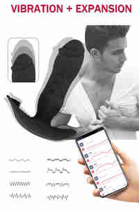 Telescopic Anal Stimulator with APP Control – Bluetooth Vibrations and Massage for Men and Women