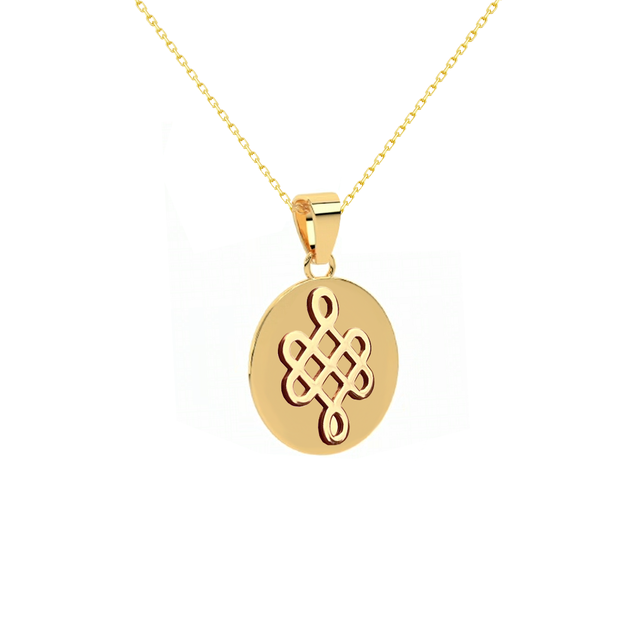 Сребърно колие Космическа костенурка Gold Vermeil | Kolie
