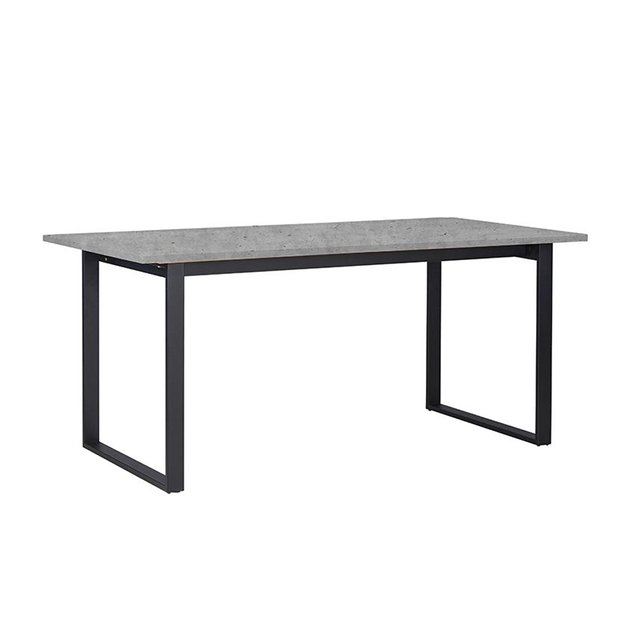 BETON 160 TABLE MELAMINE CEMENT LIGHT METAL BLACK E1 PRC | Maison.bg ...