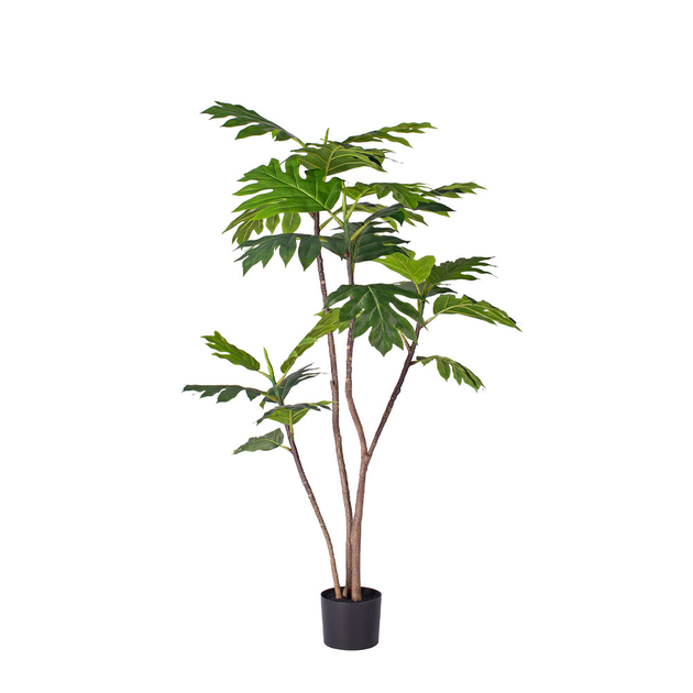 BREADFRUIT TREE ARTIFICIAL PLANT IN POT PE SILK FA | Maison.bg