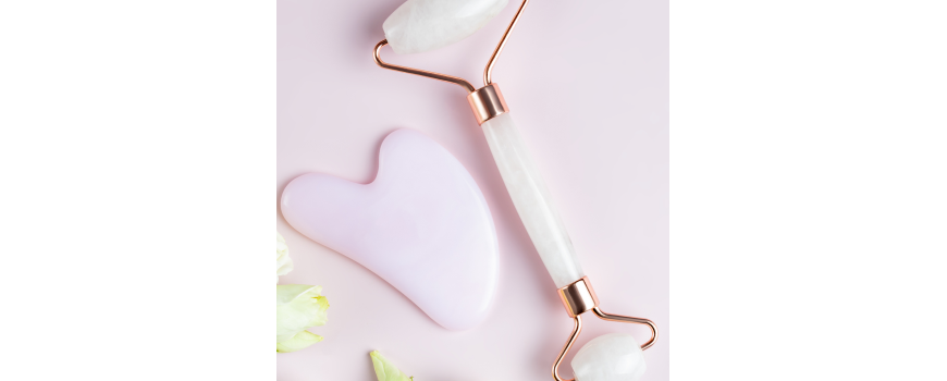 Guasha камък и ролер