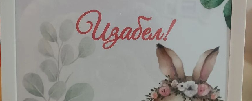 Тема '' Зайче със зелени листа ''