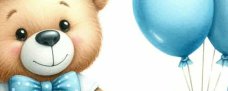 Тема '' Мече с парти шапка''